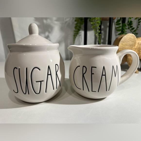 Rae Dunn Magenta Ceramic Cream & Sugar Set - Picture 7 of 9